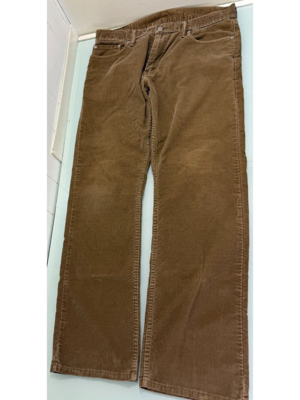 Levis 514 Corduroy Pants Men's 36x32 Straight Tan Khaki Brown Y2K Grunge Skater